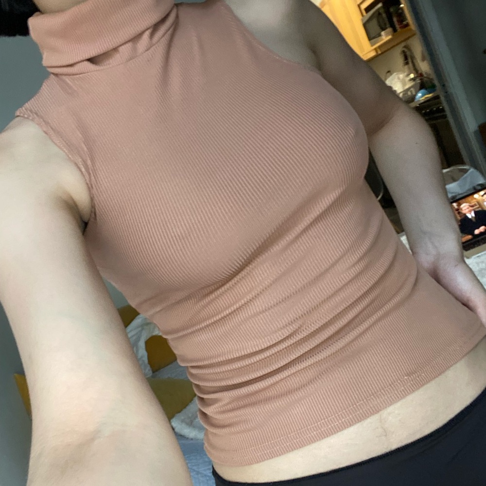 Boohoo mock neck top